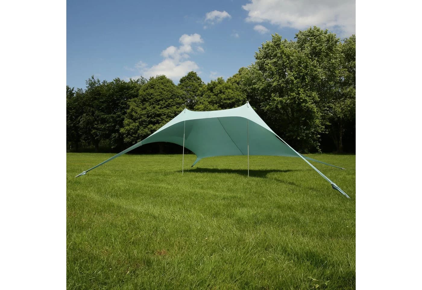 yourGEAR Sonnensegel Cameo Beach Shelter 3x3m UV50+ Blau - Bild 3