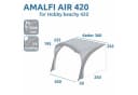 yourGEAR Amalfi Air 420 Sonnensegel für Hobby Beachy UV 50+ Bild 1