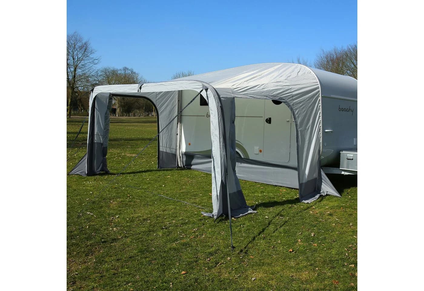 yourGEAR Brela Air 360 Aufblasbares Wohnwagenvorzelt Grau - Bild 3