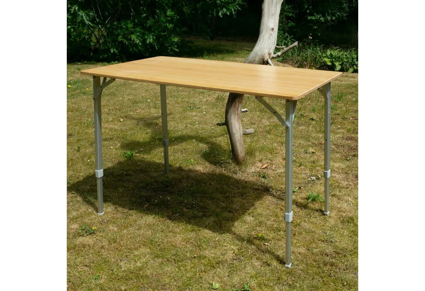 yourGEAR Portofino L Bambus Campingtisch 4 Plätze klappbar - Bild 2