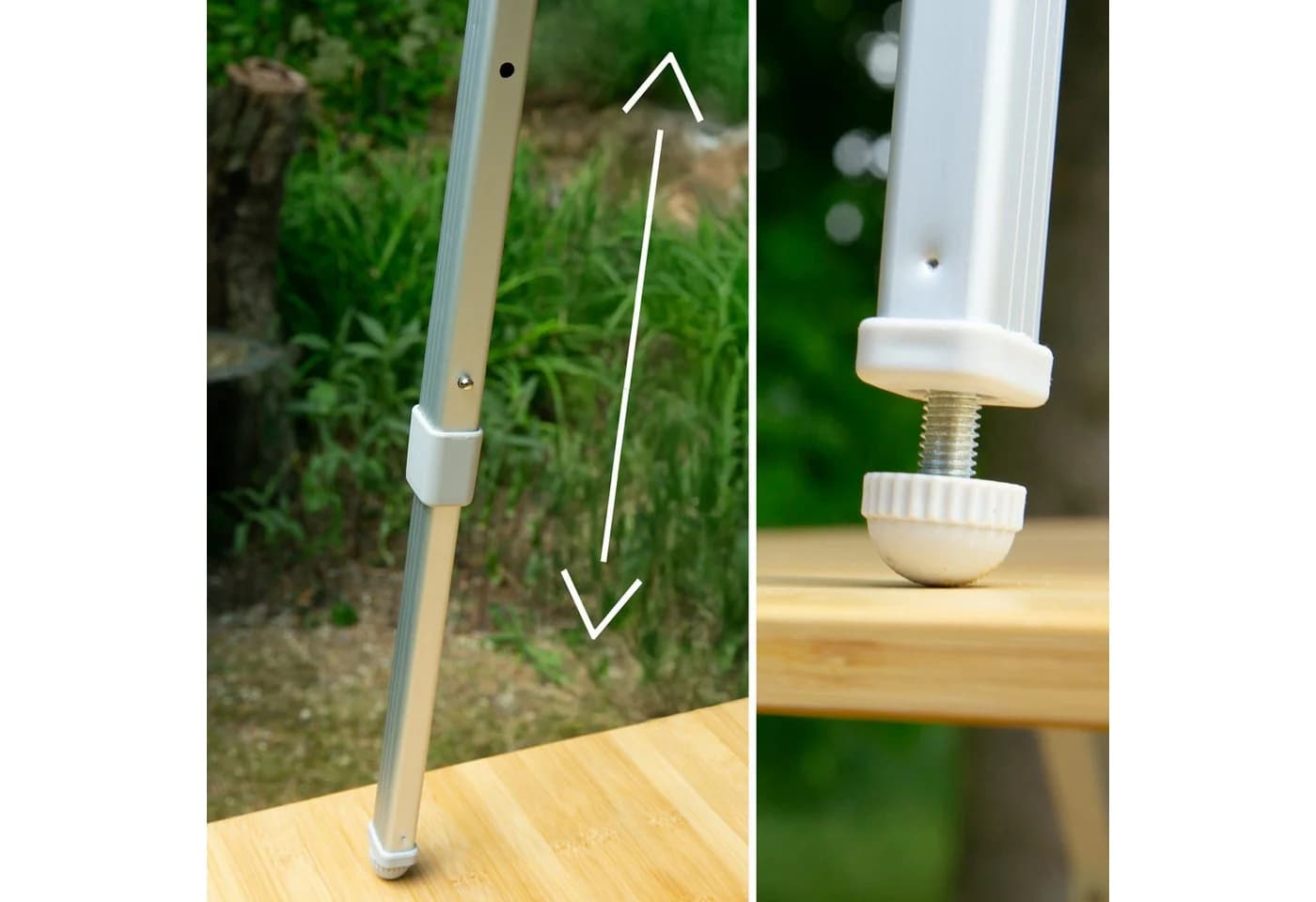 yourGEAR Portofino L Bambus Campingtisch 4 Plätze klappbar - Bild 4