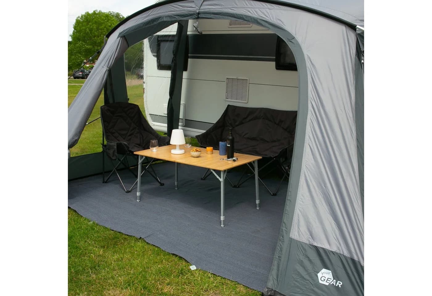 yourGEAR Campingtisch Portofino XL Bambus 6 Personen - Bild 3