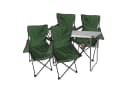 Mojawo Campingmöbel Set 5-tlg. Grün mit Tisch und 4 Stühlen Bild 2