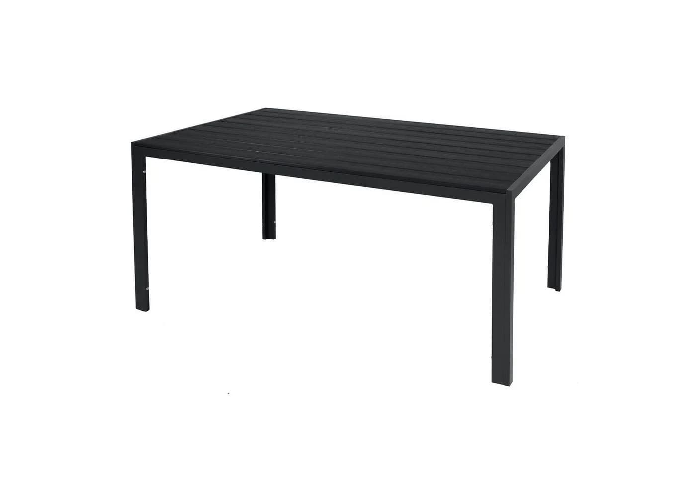 INDA-Exclusiv Gartentisch 180x90cm Aluminium WPC Anthrazit/Schwarz - Bild 2