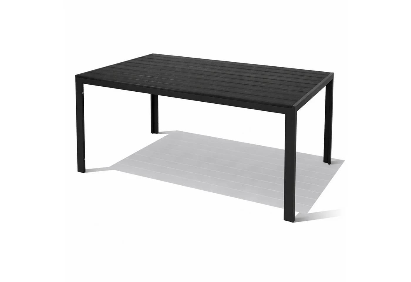 Mojawo Gartentisch Aluminium Anthrazit/Schwarz NON WOOD Tischplatte - Bild 2