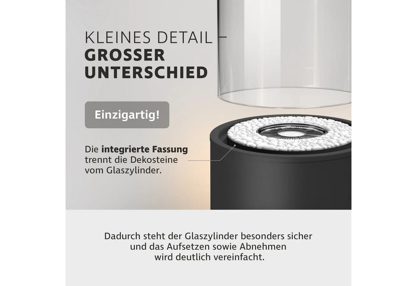 Monster24 Bio-Ethanol Standkamin Schwarz Anthrazit Indoor Outdoor - Bild 4