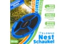 ELONEO Nestschaukel Outdoor Indoor Blau 90cm mit Kissen Bild 2