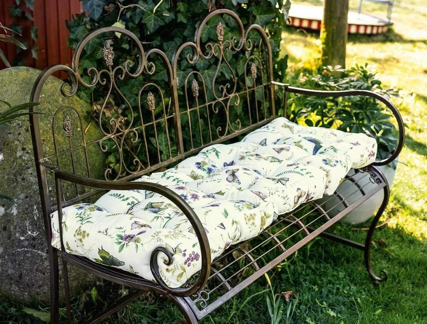 Dekoleidenschaft Bankauflage Sommerwiese 120x40 cm