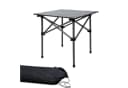 Grafner Campingtisch Klappbar Schwarz Carbon-Stahl Bild 2