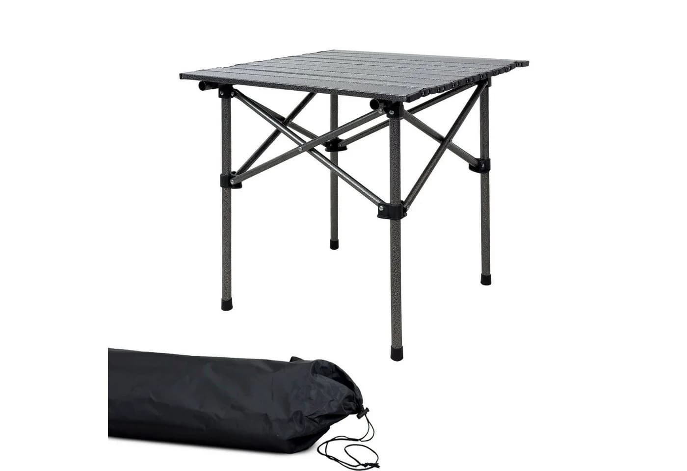 Grafner Campingtisch Klappbar Schwarz Carbon-Stahl - Bild 2