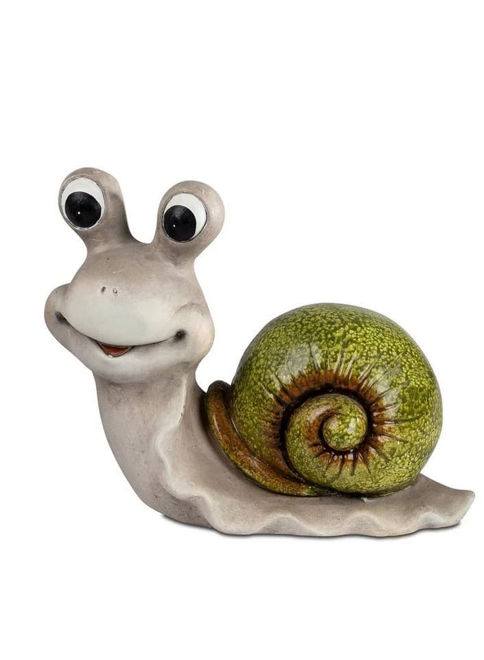 formano Gartenfigur Schnecke Keramik 24 cm handbemalt
