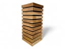 FaHome Blumenkasten Teakholz Modern mit Holzlatten Bild 3