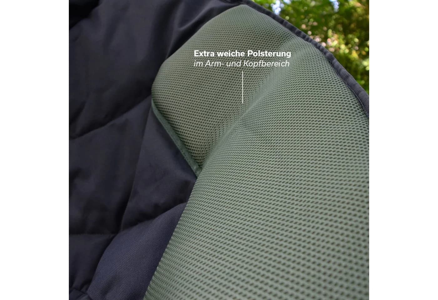 Skandika Moonchair Deluxe XXL Campingstuhl Grau Klappbar - Bild 5