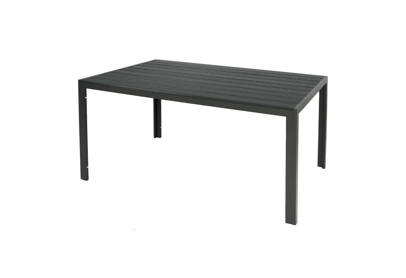 INDA-Exclusiv Gartentisch Aluminium WPC Anthrazit/Grau