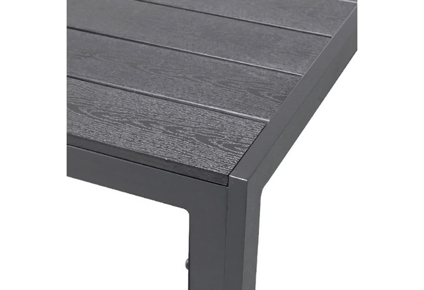 INDA-Exclusiv Gartentisch Aluminium WPC Anthrazit/Grau - Bild 2