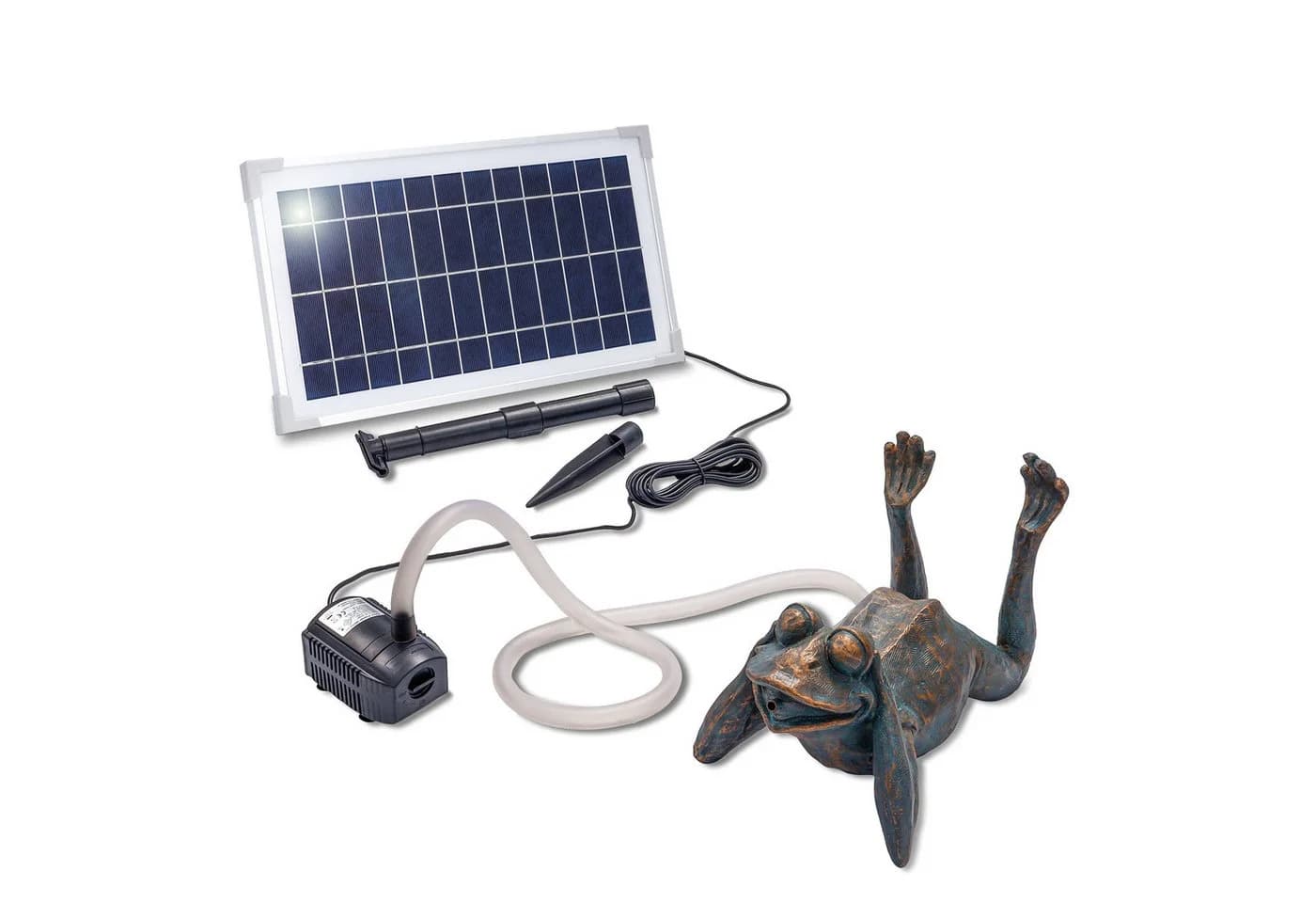 esotec Wasserspeier Solar Komplettset Frosch liegend