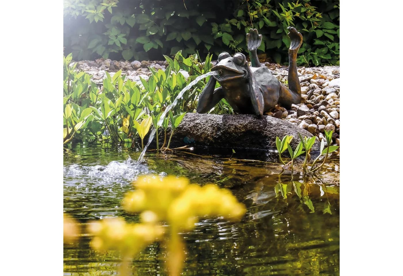 esotec Wasserspeier Solar Komplettset Frosch liegend - Bild 2