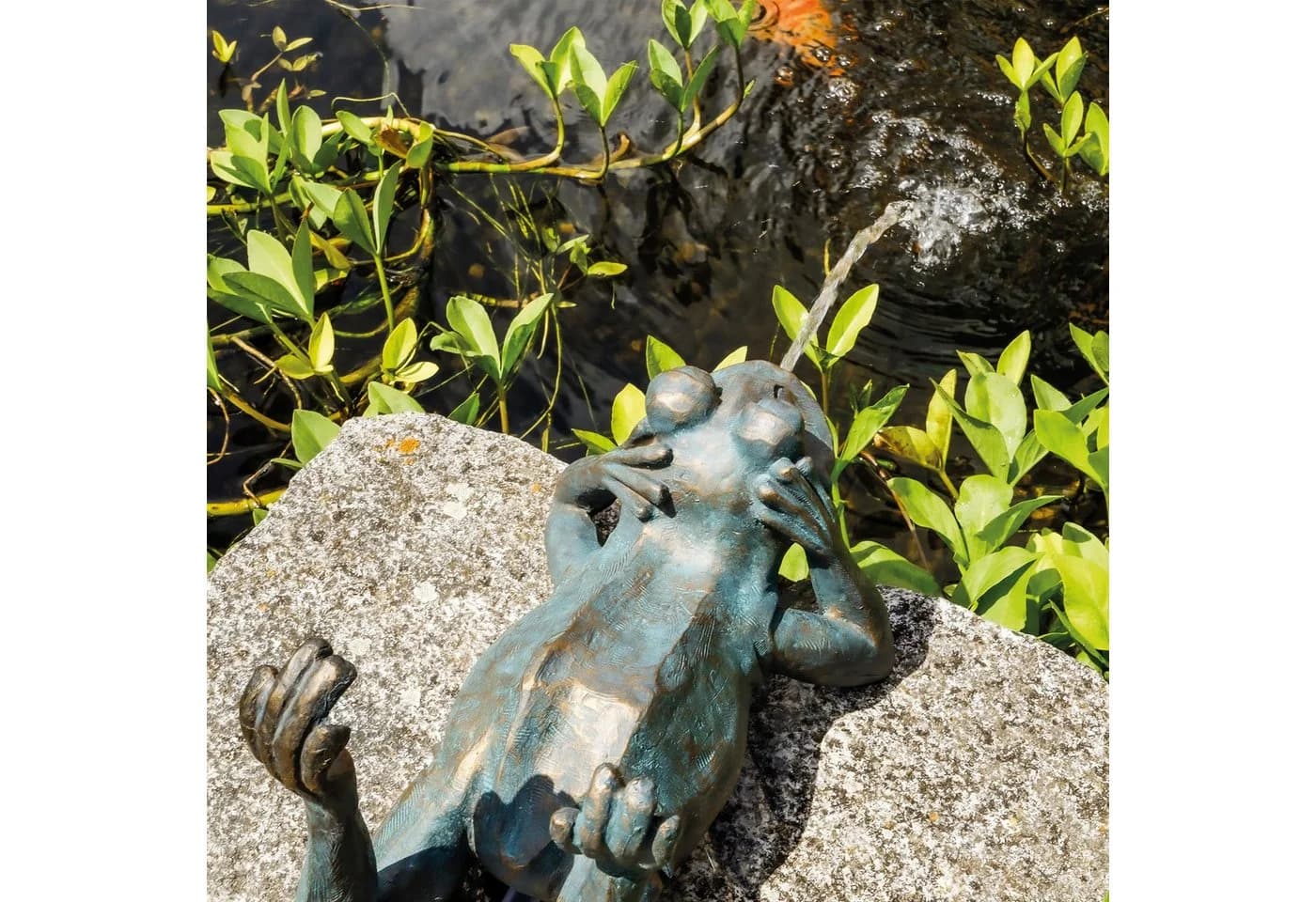 esotec Wasserspeier Solar Komplettset Frosch liegend - Bild 5