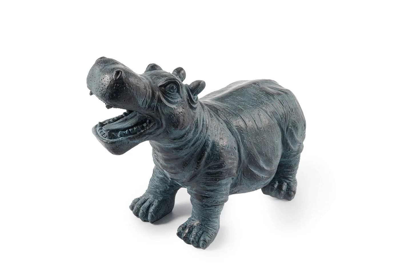 esotec Wasserspeier Flusspferd Hippo Polyresin mit Schlauch - Bild 2