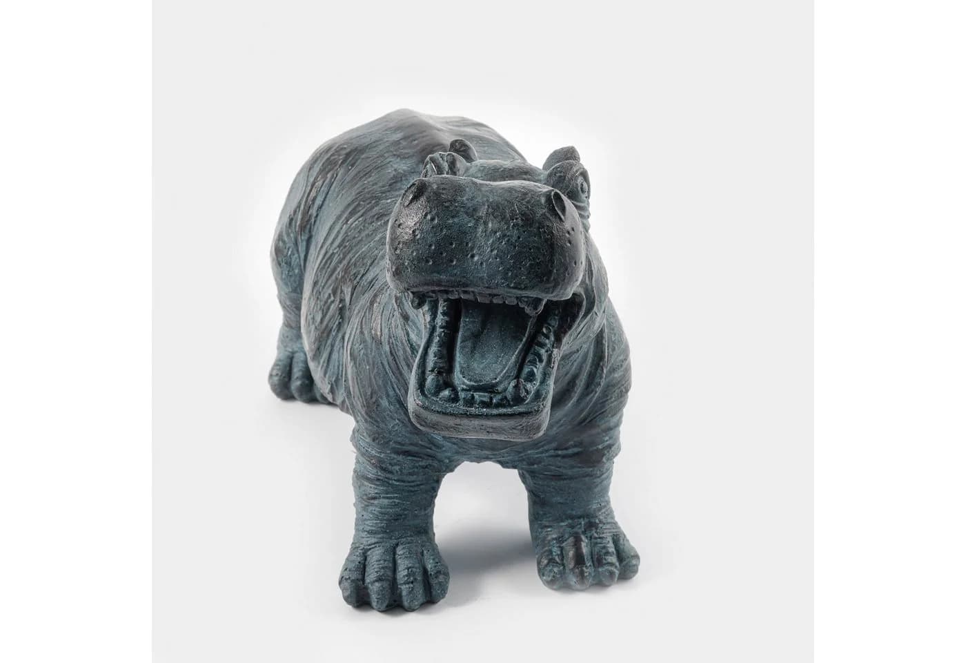 esotec Wasserspeier Flusspferd Hippo Polyresin mit Schlauch - Bild 4