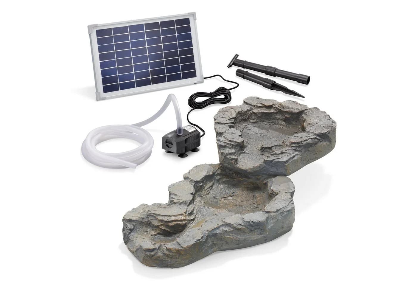 esotec Bachlaufschale Solarpumpe 650l/h 12Wp 3m Schlauch - Bild 2