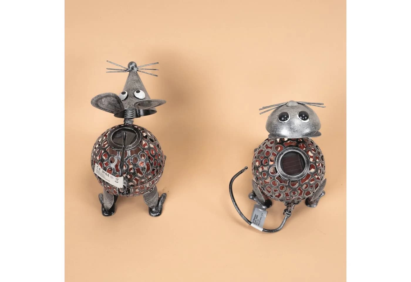 esotec Solar-Dekoleuchten Katze & Maus Metall silber - Bild 5
