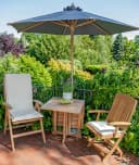 Kai Wiechmann Hochlehnerauflage Gartenstuhl Weiß UV-beständig Made in Germany Bild 4