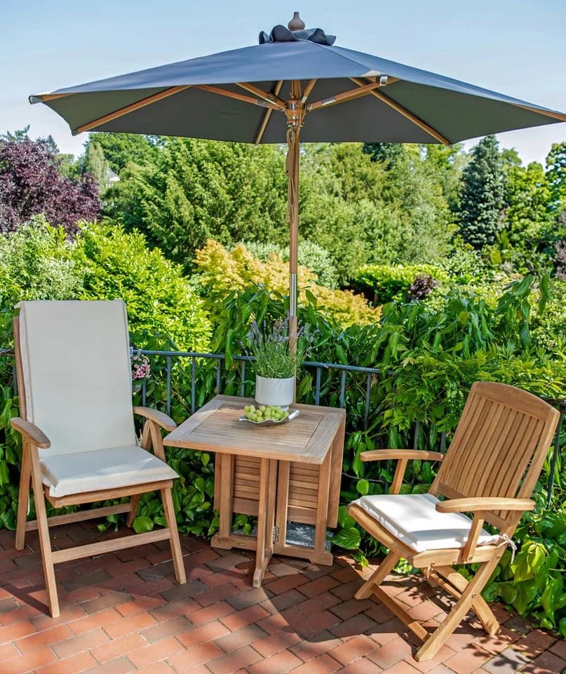 Kai Wiechmann Hochlehnerauflage Gartenstuhl Weiß UV-beständig Made in Germany - Bild 4