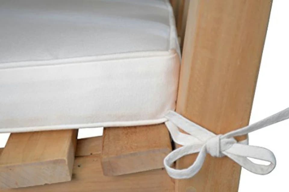 Kai Wiechmann Bankauflage Weiß Polyester Gartenbankkissen
