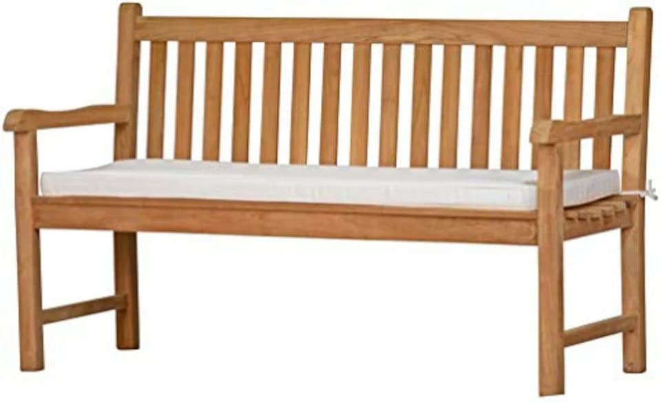Kai Wiechmann Bankauflage Weiß Polyester Gartenbankkissen - Bild 2
