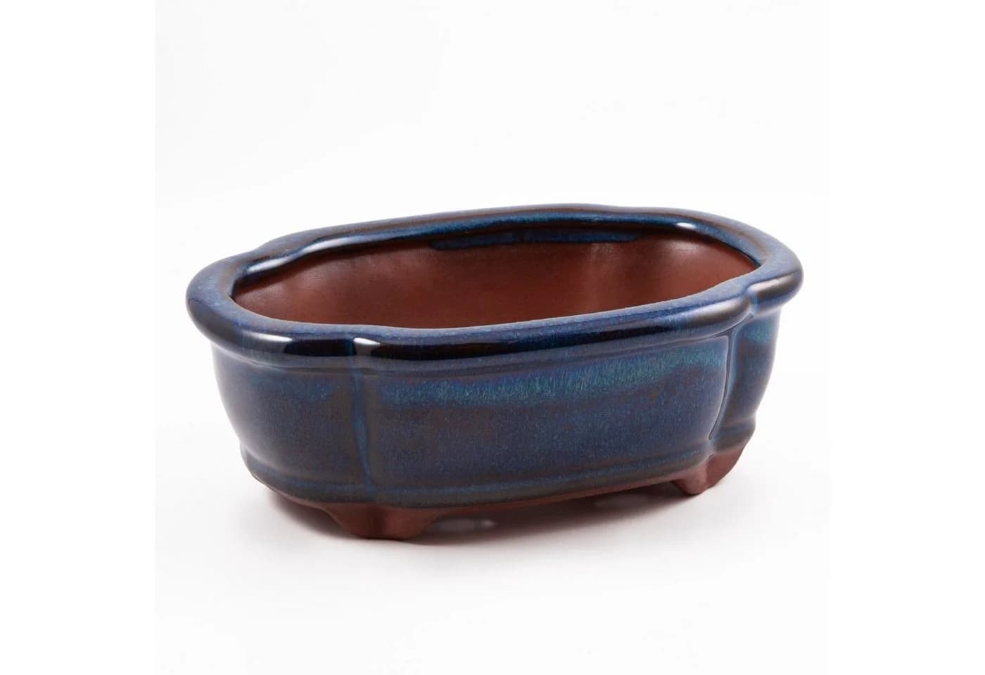 HappySeed Bonsai Schale Keramik Marineblau
