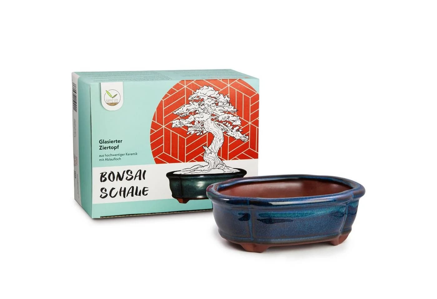 HappySeed Bonsai Schale Keramik Marineblau - Bild 2