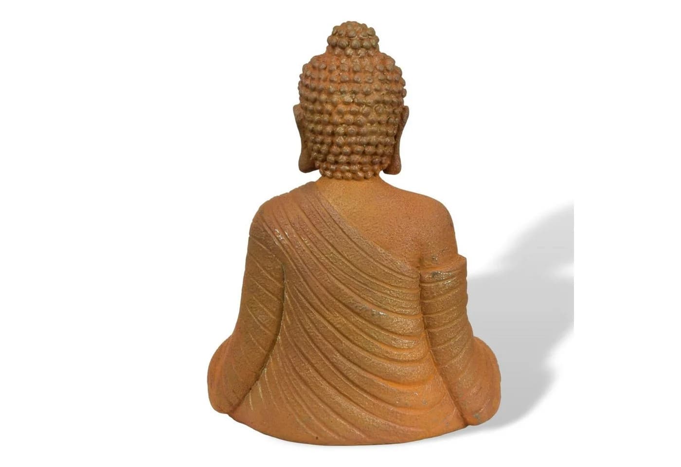Aubaho Buddha Figur aus Eisen Garten Deko Antik-Rost - Bild 3