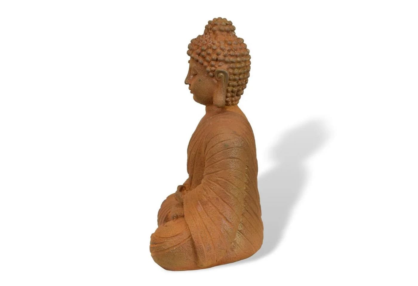 Aubaho Buddha Figur aus Eisen Garten Deko Antik-Rost - Bild 4