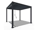 Weide Pergola Classic Pavillon Anthrazit Aluminium mit Lamellen Bild 2