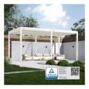 Weide Classic Pergola Aluminium freistehend Lamellendach weiß Bild 2