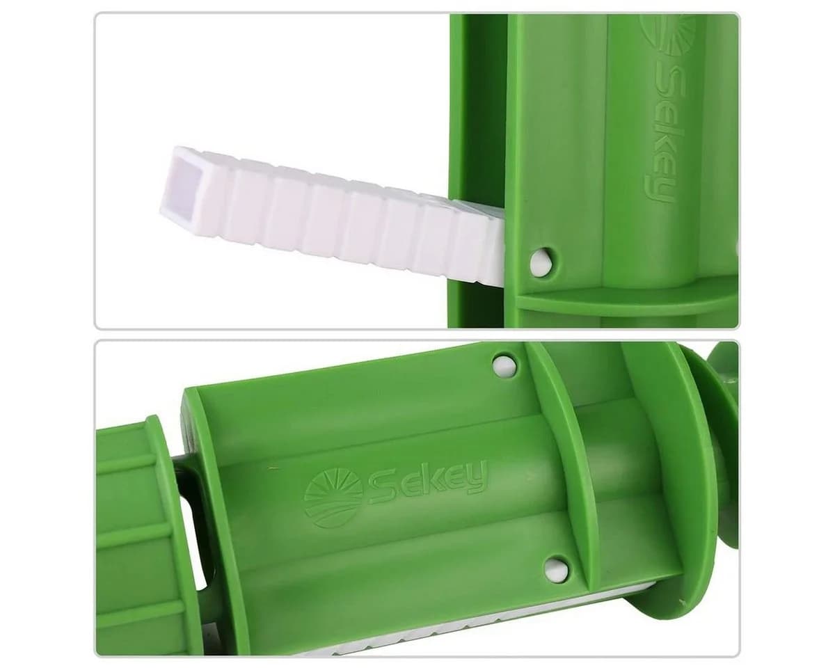 Sekey Sonnenschirmhalter Bodendübel mit Haken, für Stöcke bis Ø 32 mm, Grün/Weiß - Bild 5