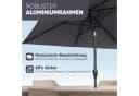 Sekey Aluminium Sonnenschirm Rechteckig Grau UV50+ mit Kurbel Bild 3