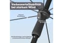 Sekey Sonnenschirm rund 1,80m Grau UV-Schutz 50+ Bild 5