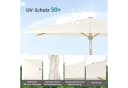 Sekey Sonnenschirm 210x140cm Aluminium Holzoptik mit Kurbel UV50+ Bild 4