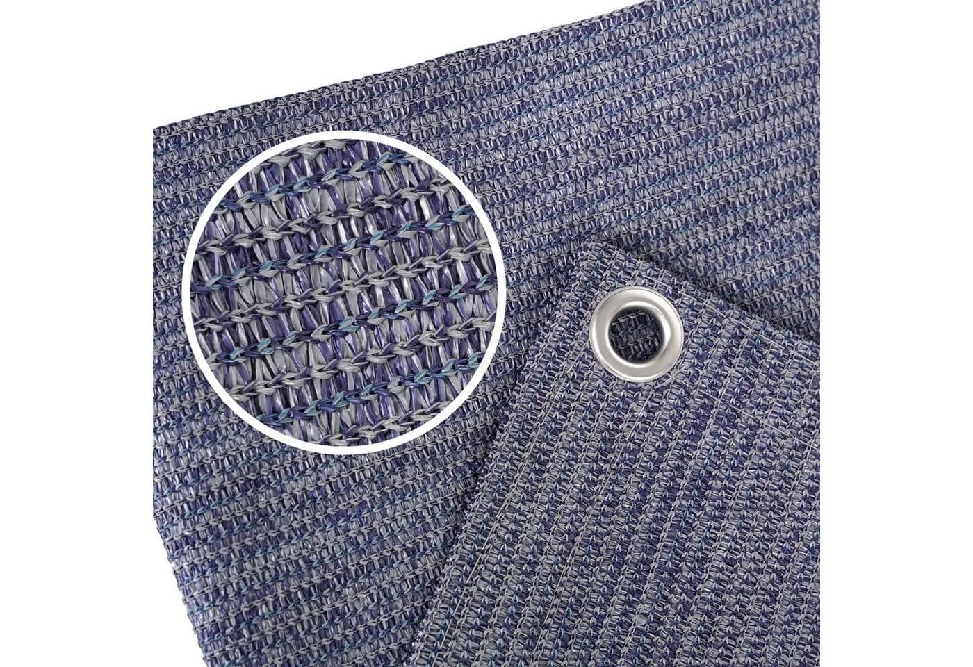 K-HOME Outdoorteppich Vorzeltteppich Campingteppich Blau-Grau - Bild 4