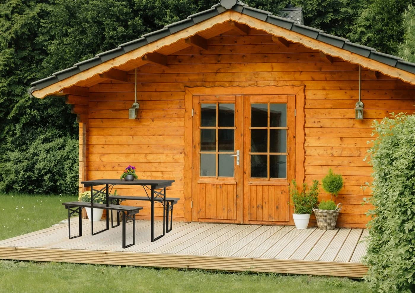 Stagecaptain Hirschgarten Bierzeltgarnitur für 110 cm, 3-tlg.