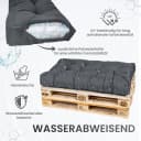 TexDeko Garden Rückenkissen wasserabweisend Anthrazit Premium Bild 4