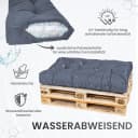 TexDeko Palettenkissen-Set 3-teilig Grau wasserabweisend Bild 5