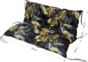 TexDeko Palettenkissen mit Rückenlehne Blume Polyester Bild 3