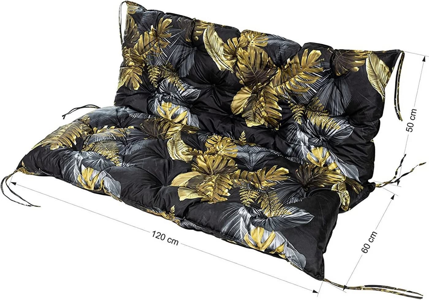 TexDeko Palettenkissen mit Rückenlehne Blume Polyester - Bild 3