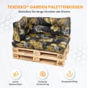 TexDeko Palettenkissen-Set 5-tlg. wasserabweisend gesteppt Bild 1