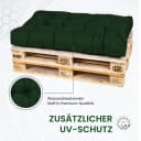 TexDeko Palettenkissen Seitenkissen wasserabweisend Dunkelgrün Premium Bild 4