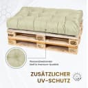 TexDeko Garden Palettenkissen-Set 2-tlg. Beige wasserabweisend Bild 3