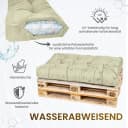 TexDeko Garden Palettenkissen-Set 2-tlg. Beige wasserabweisend Bild 5